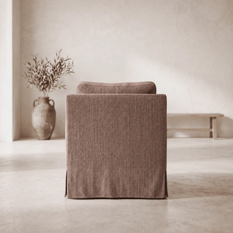Fauteuil Carmel Lin Chocolat