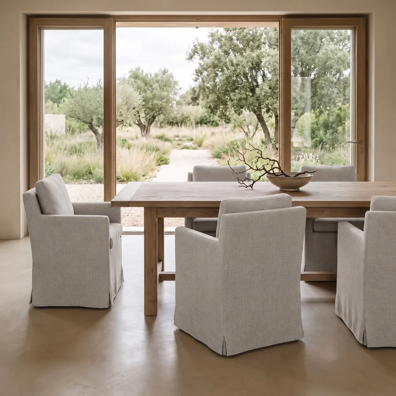 Fauteuil Carmel Lin Gris
