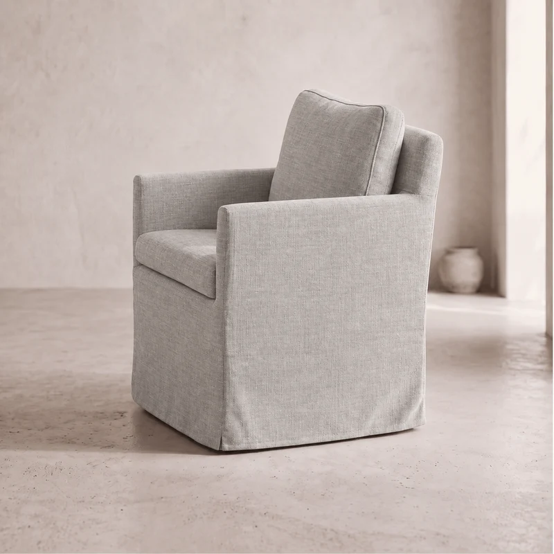 Fauteuil Carmel Lin Gris