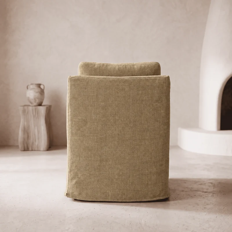 Fauteuil CARMEL Lin Beige