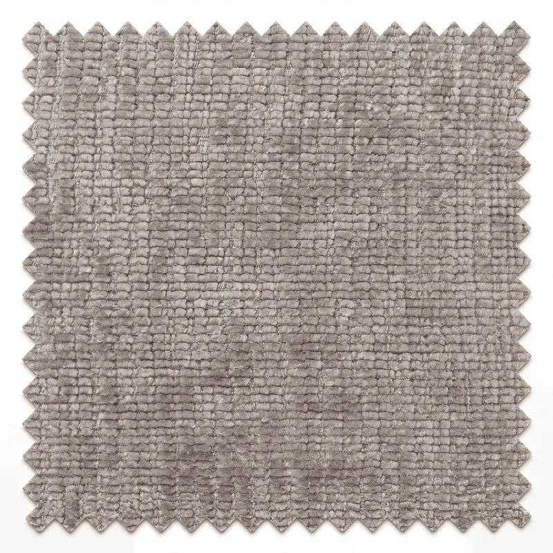 Canapé ROMA velours beige et surcoussins bouclette marron