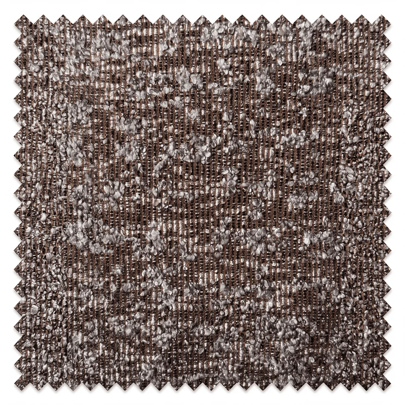 Canapé ROMA Velours beige et bouclette marron 357 cm