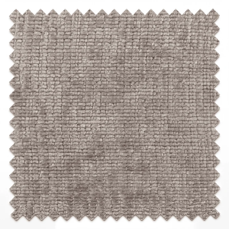 Canapé ROMA Velours beige et bouclette marron 357 cm
