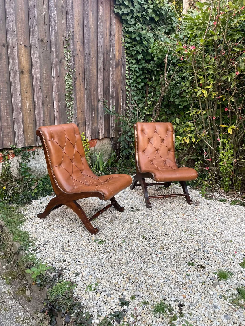 Fauteuils chesterfields
