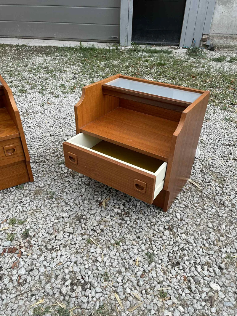 Duo de table de chevet années 70