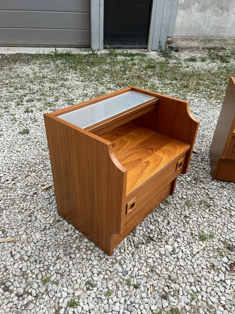 Duo de table de chevet années 70