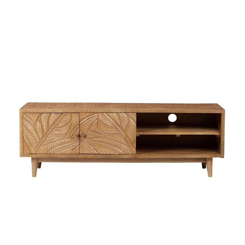 Meuble TV 2 portes 2 niches | Manguier Floria II