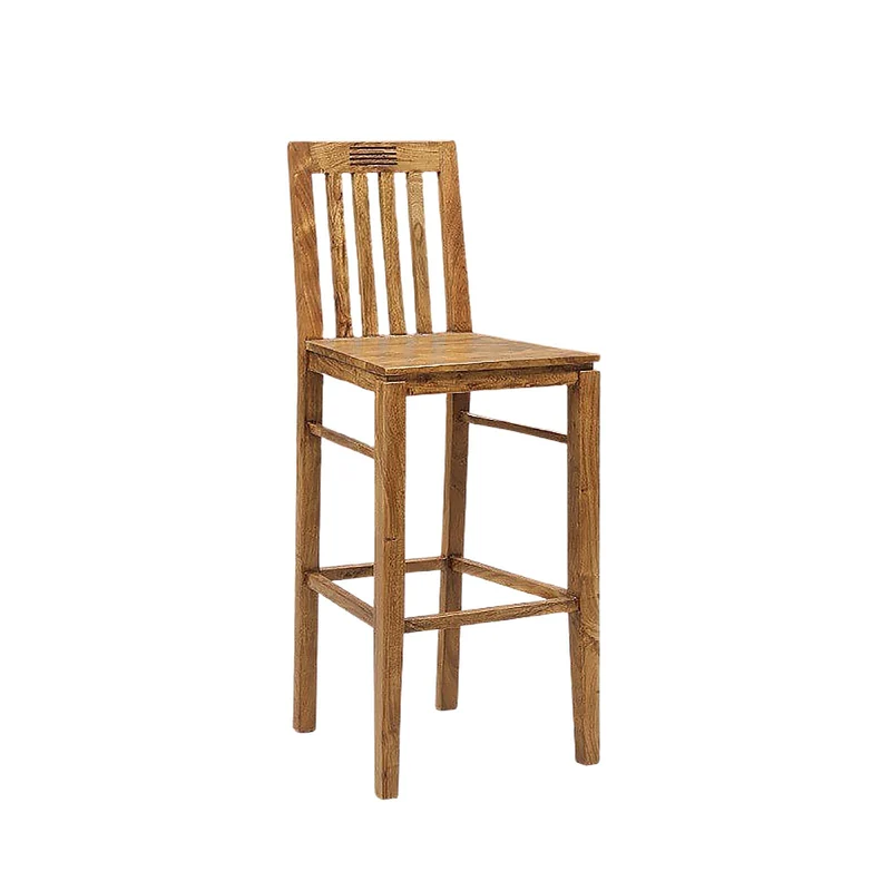 Tabouret de bar bois strié | Acacia Verone