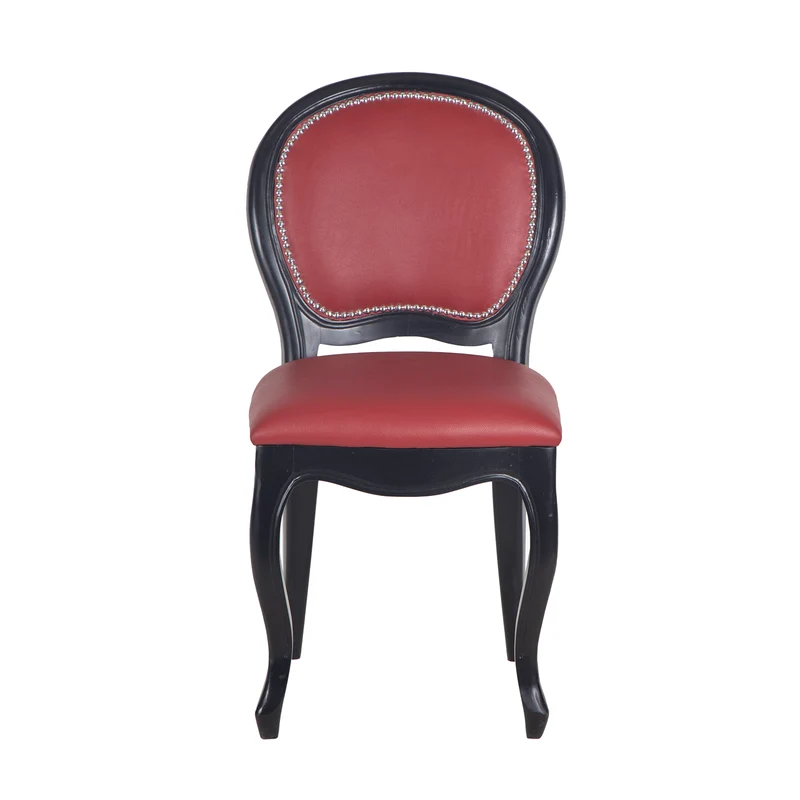 Chaise a dossier arrondi cuir rough - Rivoli