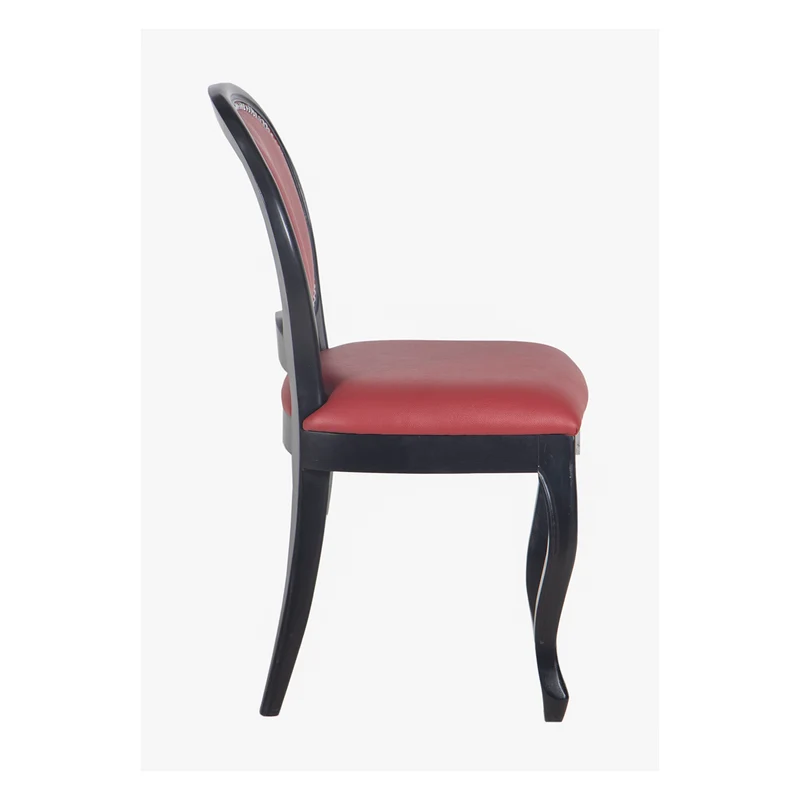 Chaise a dossier arrondi cuir rough - Rivoli