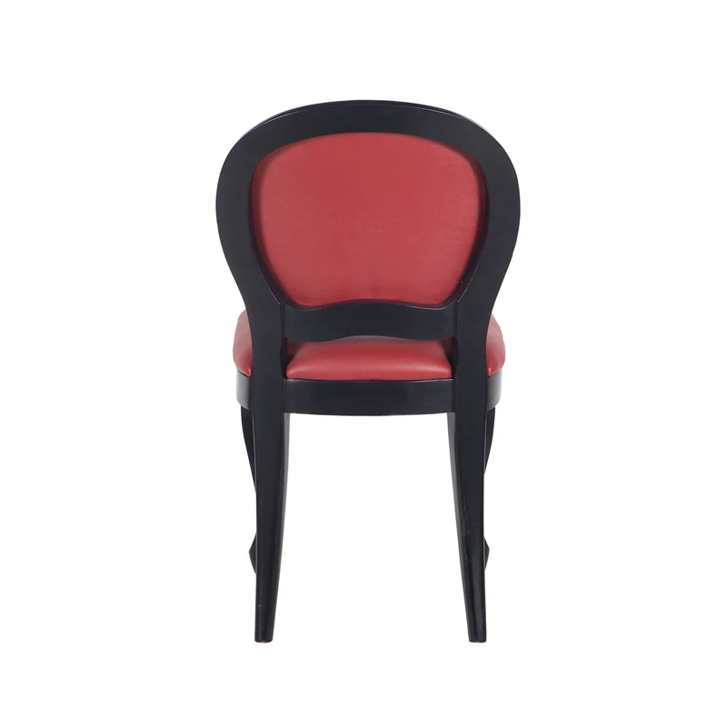 Chaise a dossier arrondi cuir rough - Rivoli