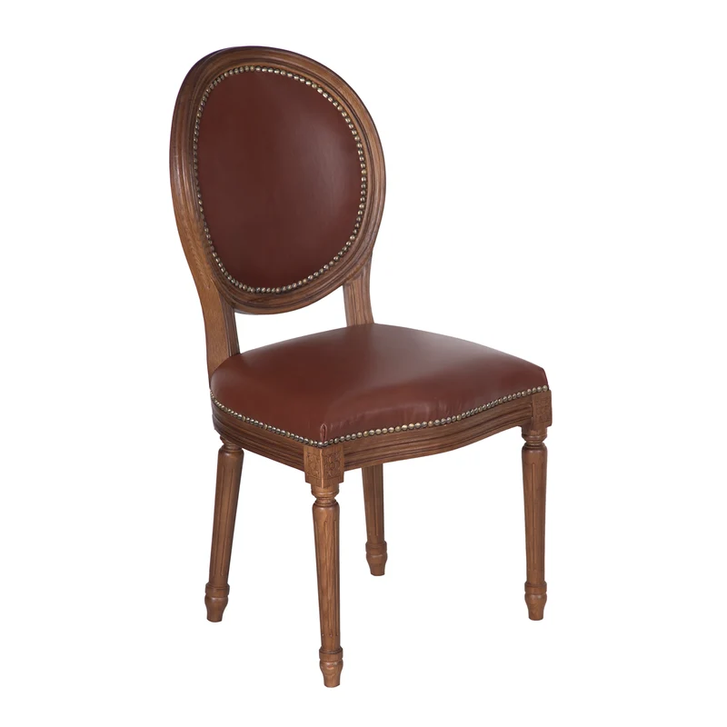 Chaise Cuir Brun - Marlow