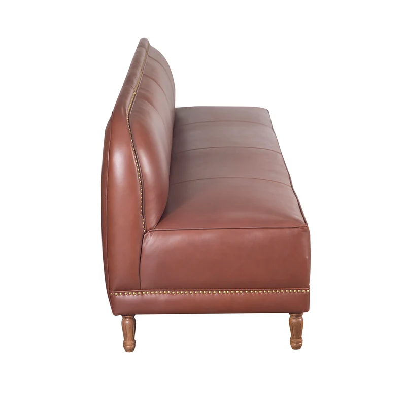 Canapé cuir - Cognac