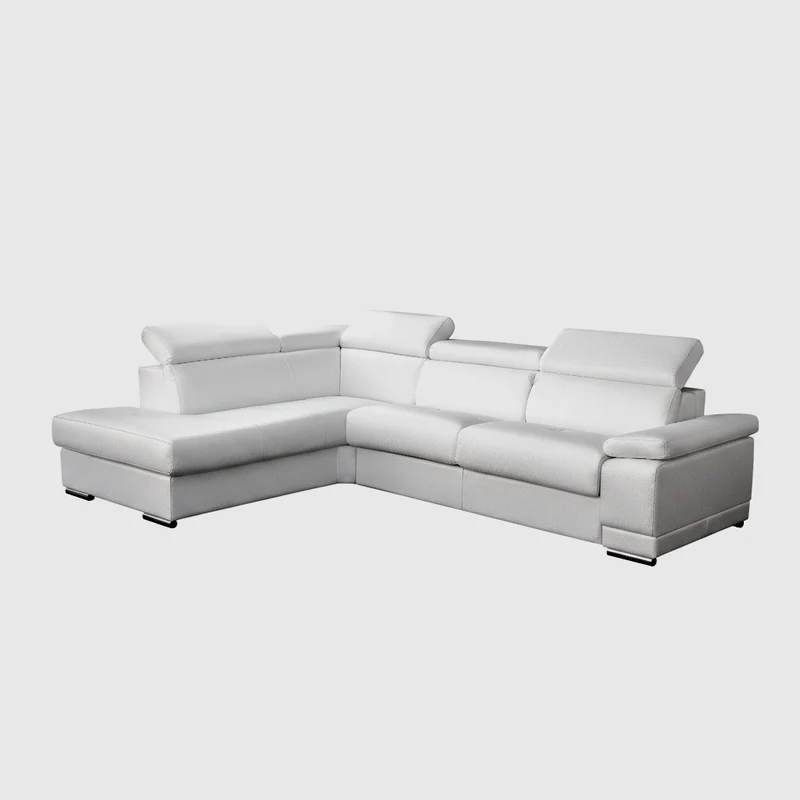 Canapé cuir 3 places grande+angle | Marlin