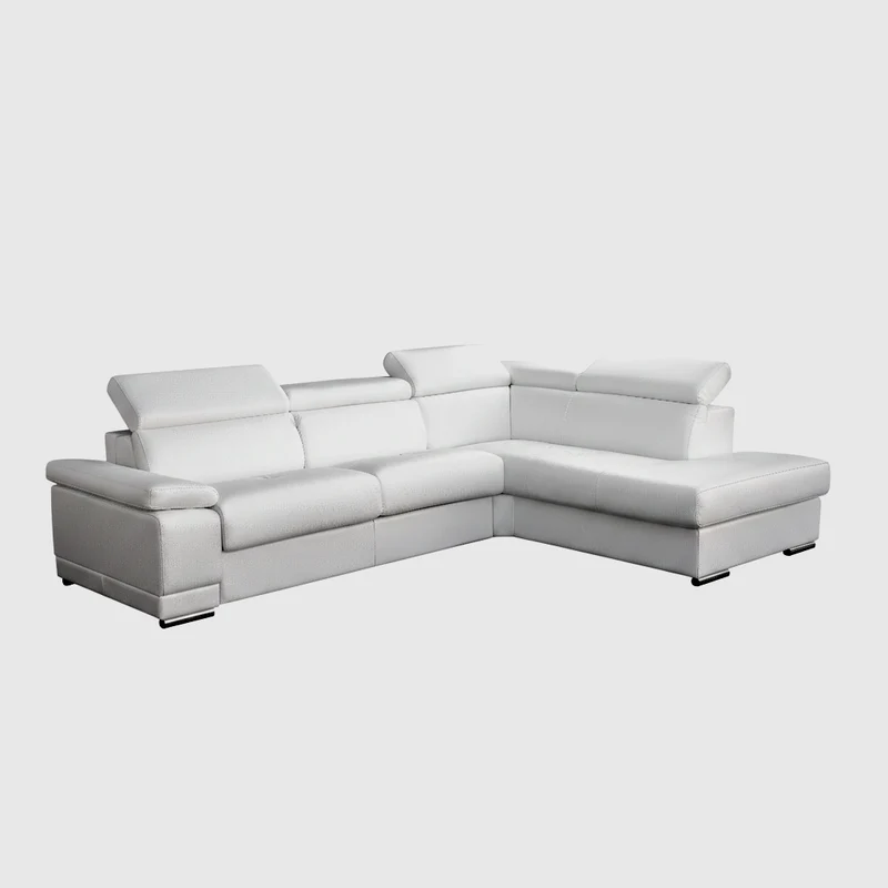 Canapé cuir 3 places grande+angle | Marlin