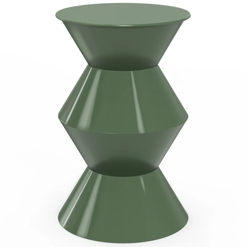 Table d'appoint Irène vert kaki