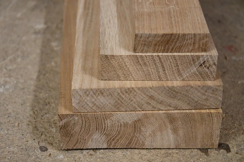 Planche de chêne massif 3 cm d'épaisseur