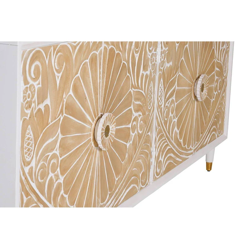Buffet 4 portes sculpté | Manguier Bali