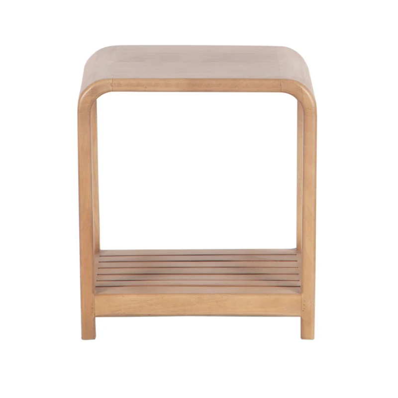 Tabouret avec etagere a lattes | Manguier Eruco