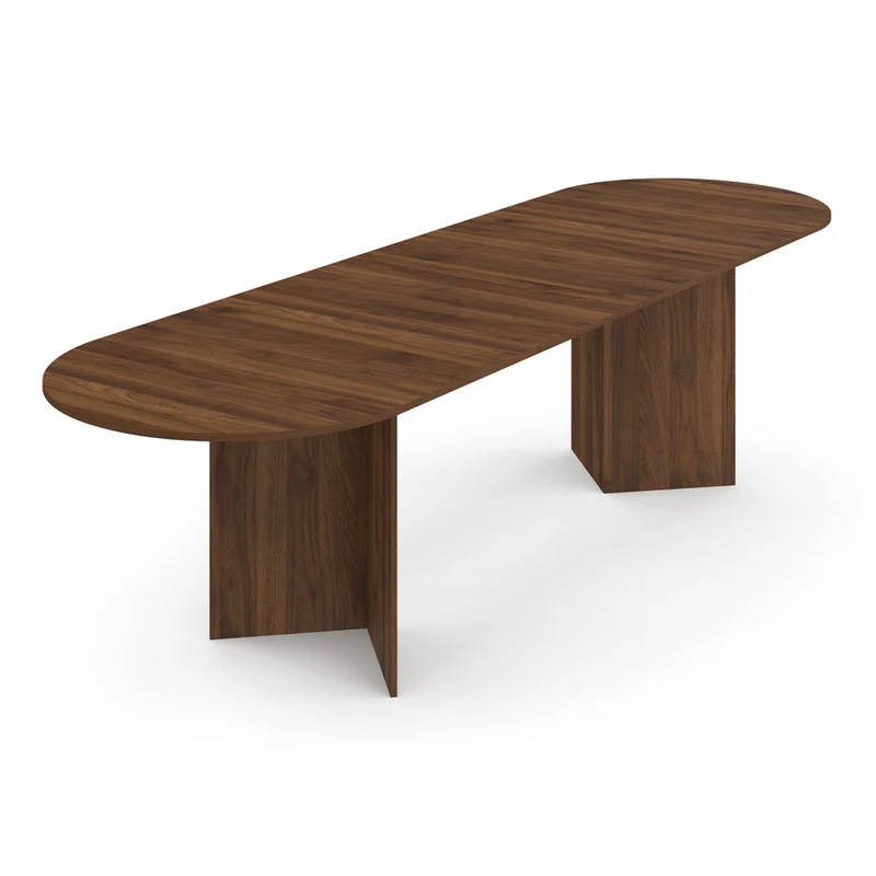 Table à manger extensible Gabin 200-300cm effet noyer