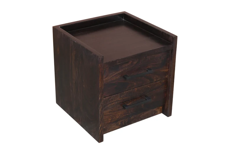 Table de chevet Nagpur – sheesham massif espresso
