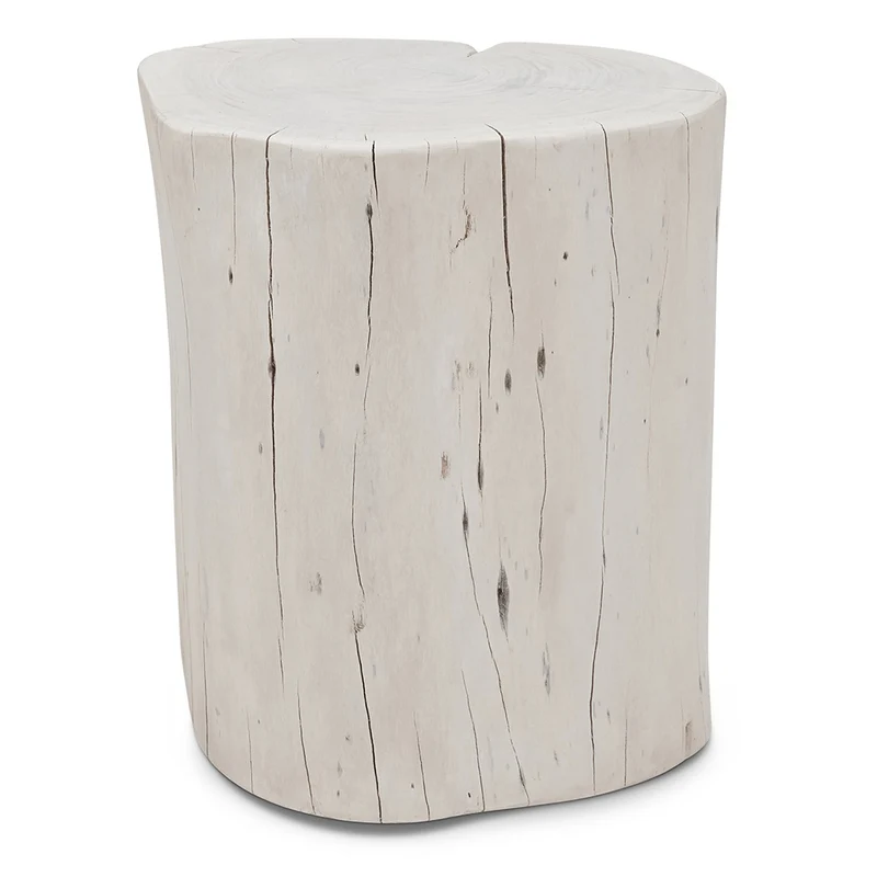 Table d'appoint 18" Acacia blanc
