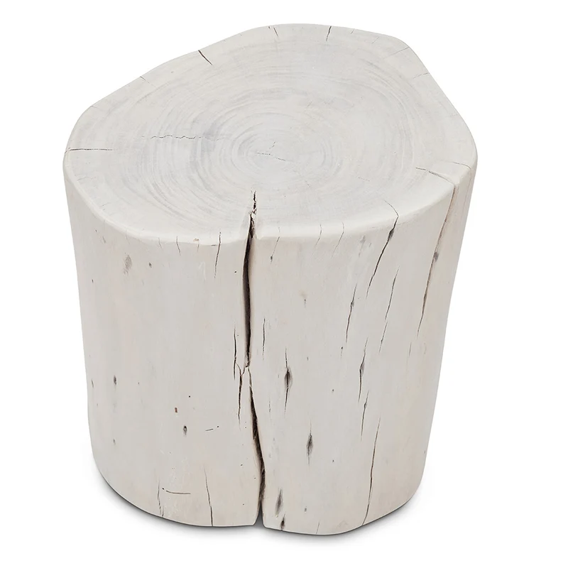 Table d'appoint 18" Acacia blanc