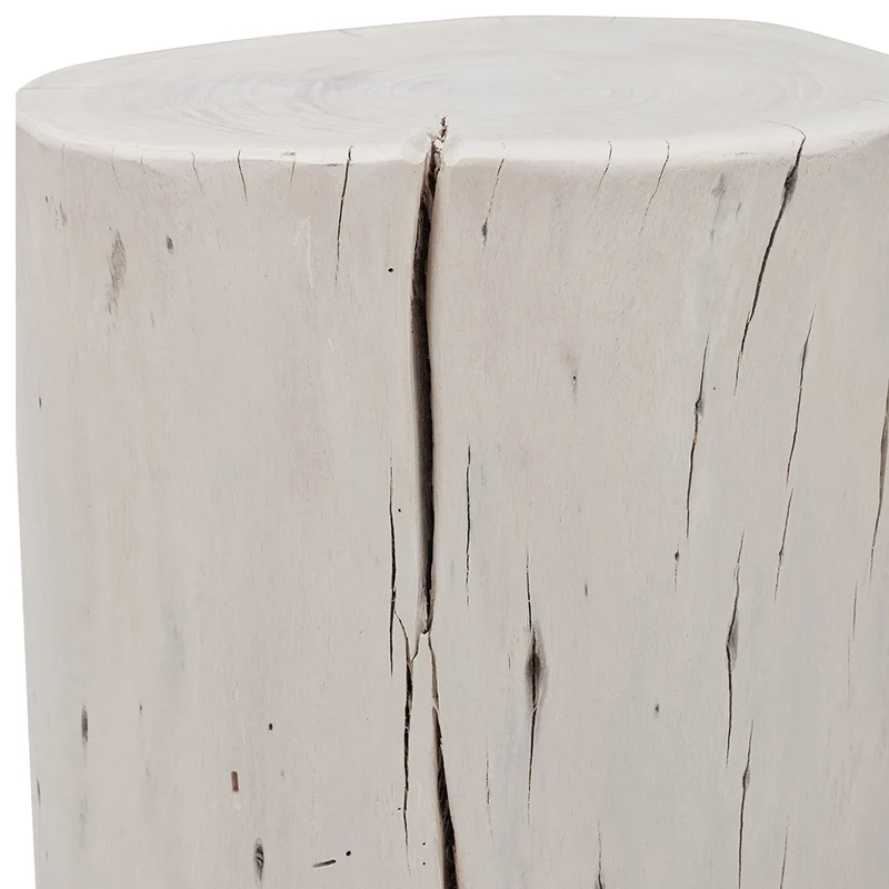 Table d'appoint 18" Acacia blanc