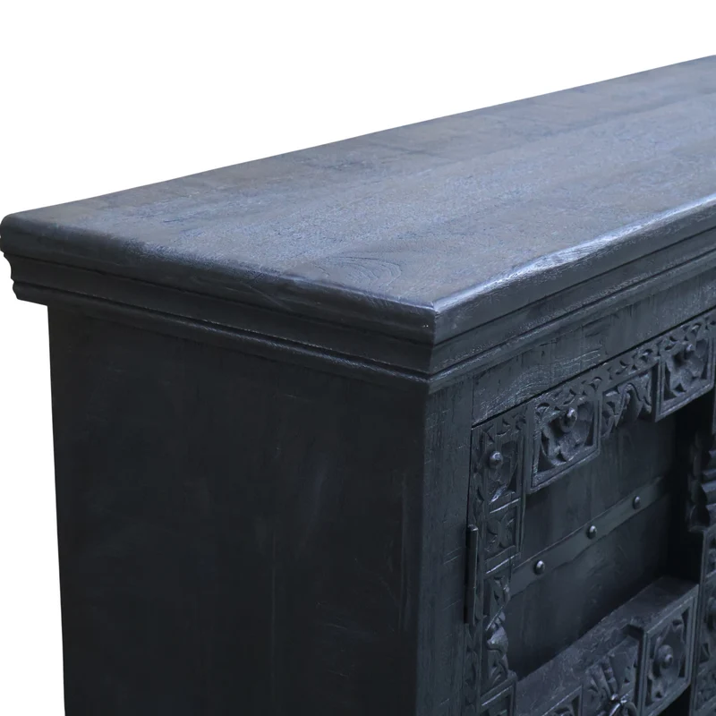 Buffet antique Indien 3 portes bois massif