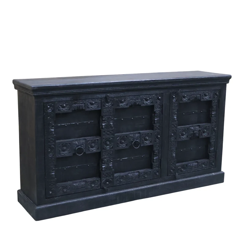 Buffet antique Indien 3 portes bois massif