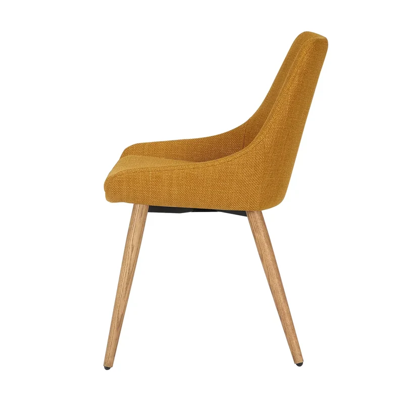 Chaise BARI tissu pieds chêne