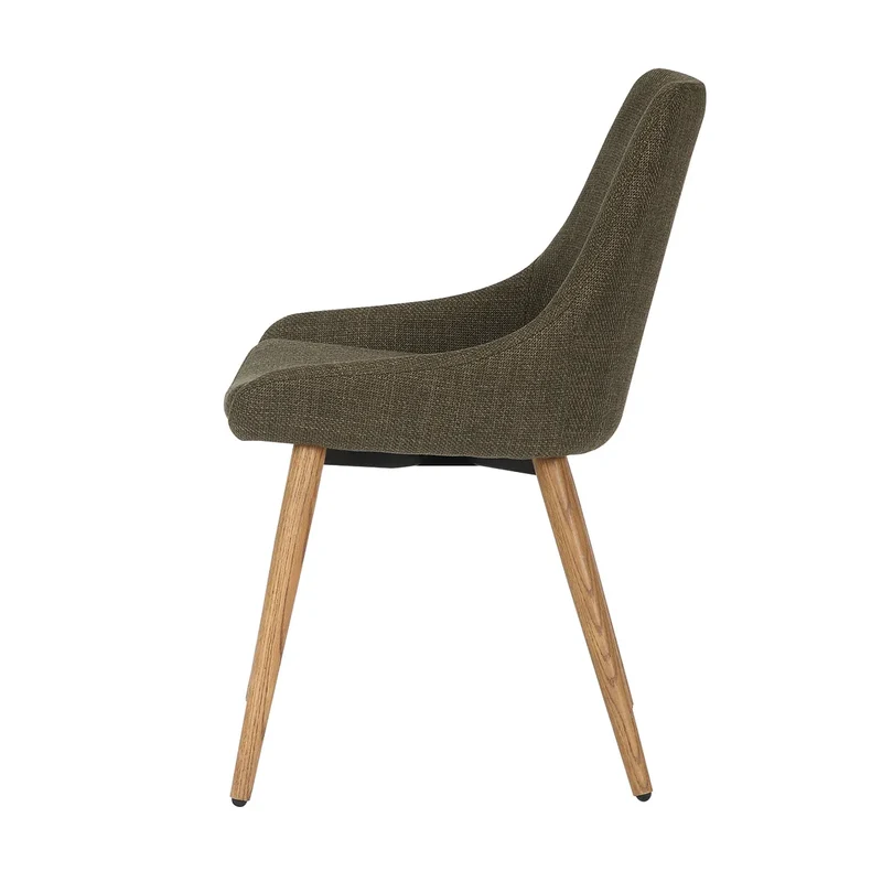 Chaise BARI tissu pieds chêne