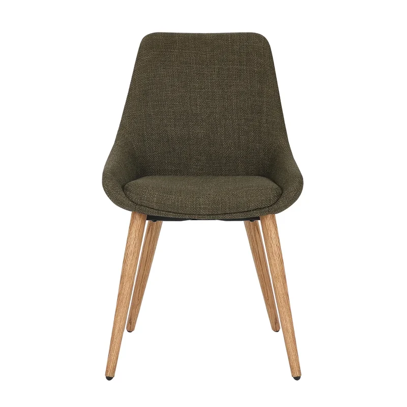 Chaise BARI tissu pieds chêne