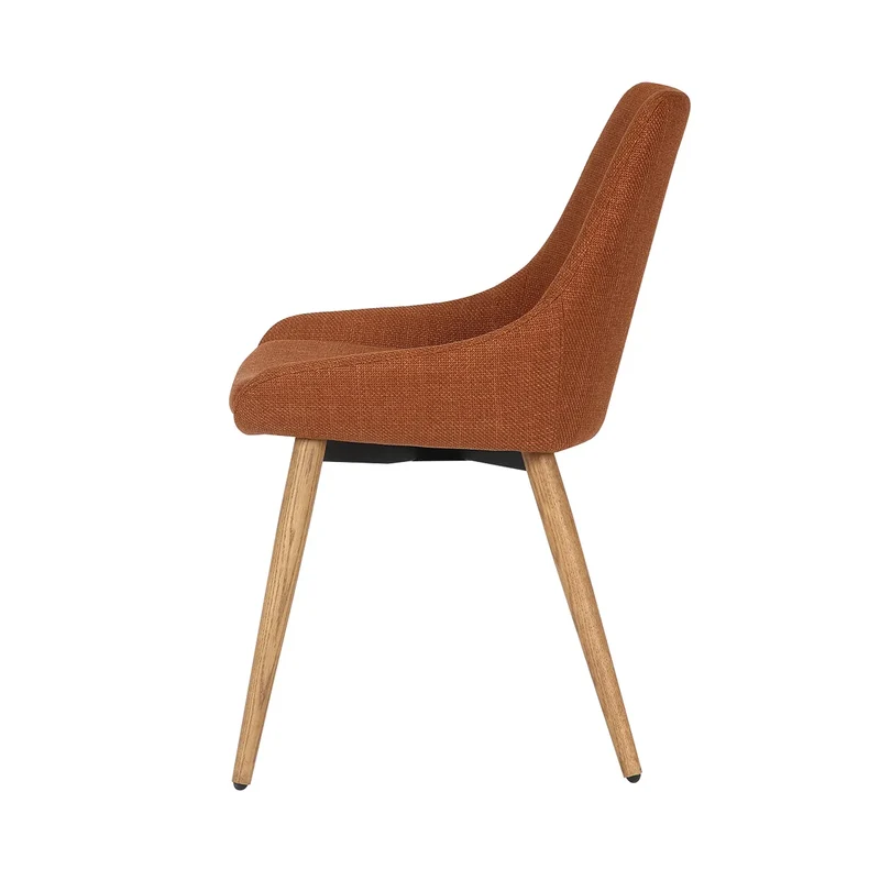 Chaise BARI tissu pieds chêne