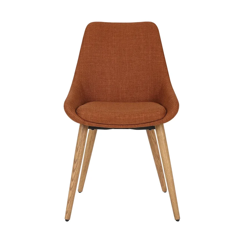 Chaise BARI tissu pieds chêne