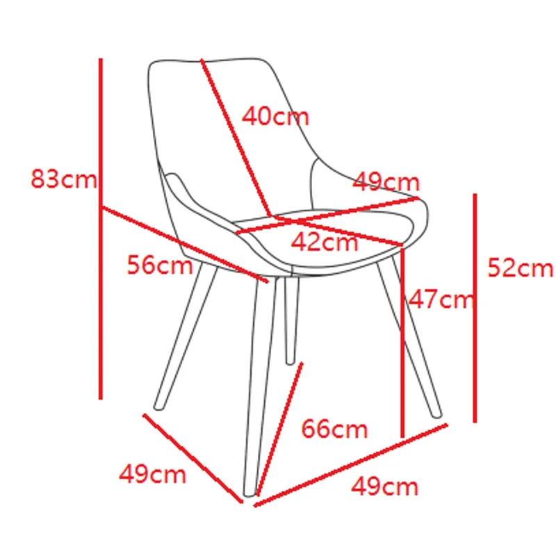 Chaise BARI tissu pieds chêne