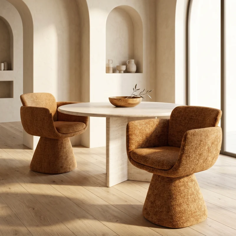 Fauteuil Pivotant Lexi Ambre