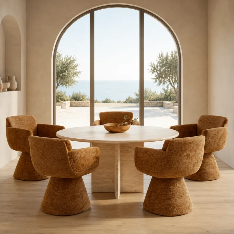 Fauteuil Pivotant Lexi Ambre