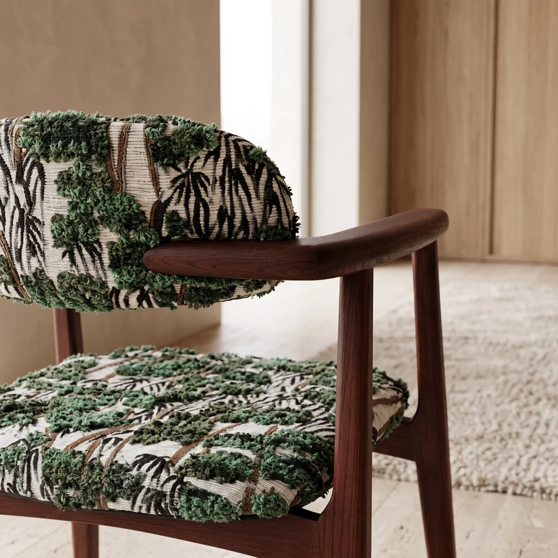 Chaise FOREST rouge grenat