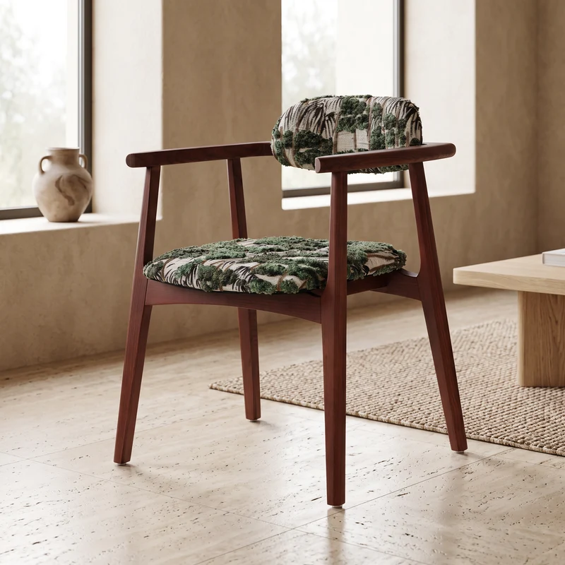 Chaise FOREST rouge grenat