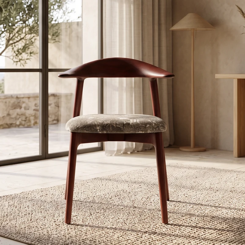 Chaise TORTUGA rouge grenat