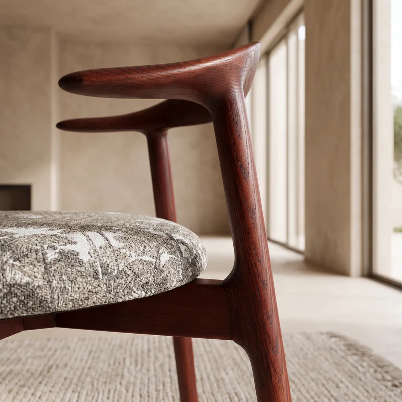 Chaise TORTUGA rouge grenat