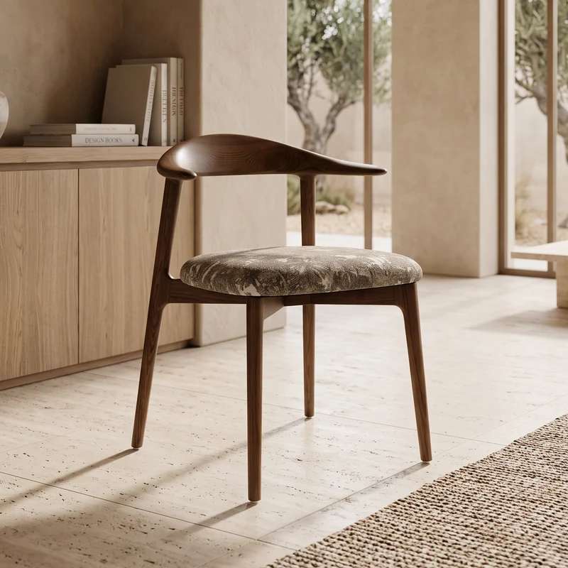Chaise TORTUGA teinte noyer