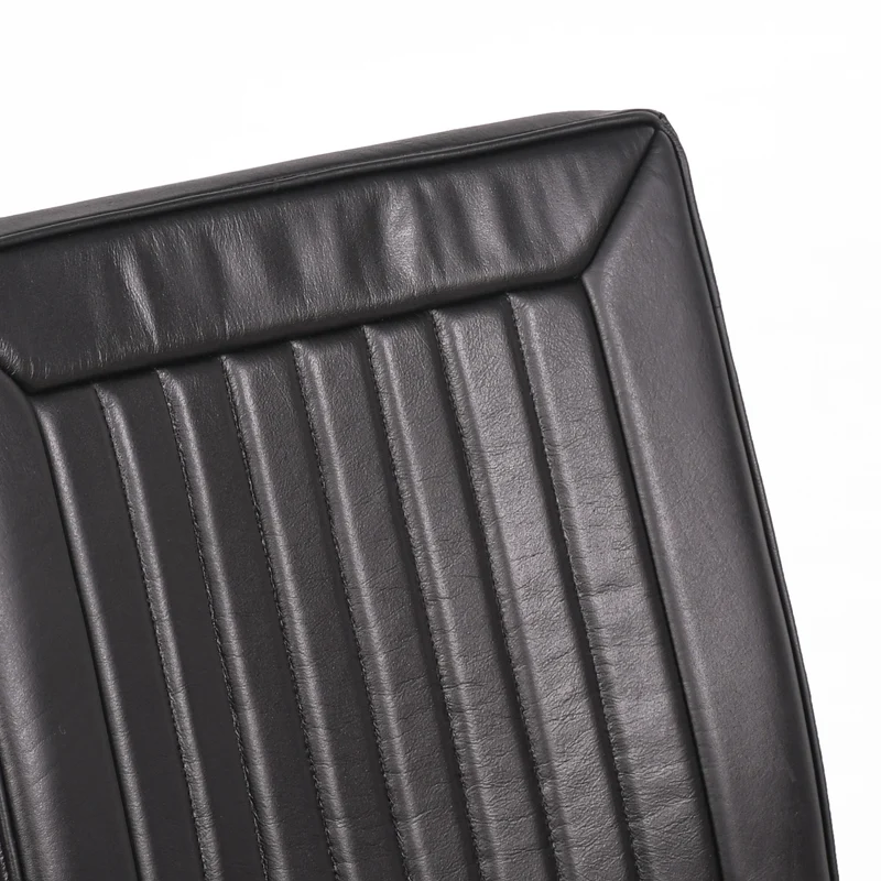 Chaise Wayne cuir noir