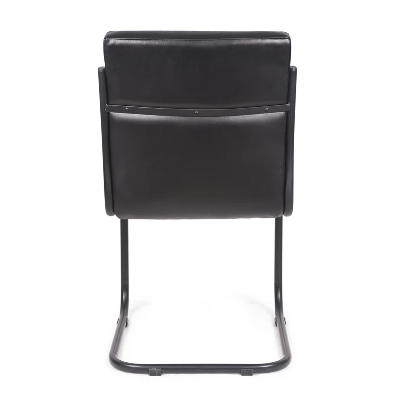 Chaise Wayne cuir noir