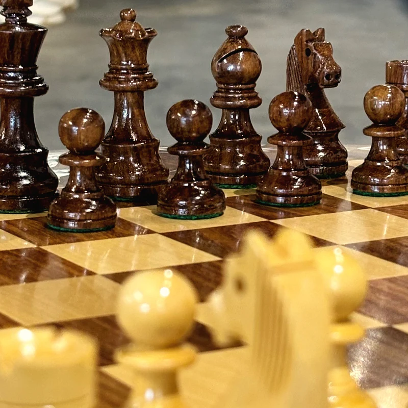 Table de Jeu d'échecs de luxe ronde