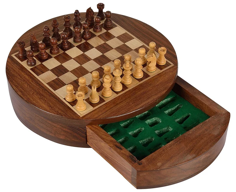Jeu d'échecs 7" rond