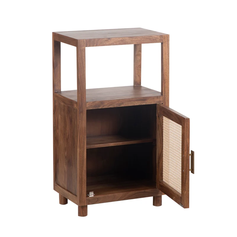Petit Colonne de rangement 1 porte | Acacia Maxico
