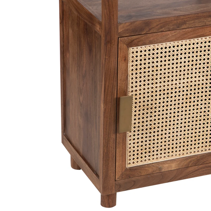 Petit Colonne de rangement 1 porte | Acacia Maxico
