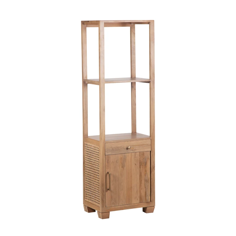Colonne de rangement 1 tiroir 1 porte | Manguier Maxico